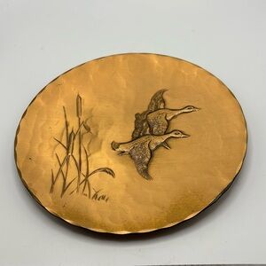Wendell August Forge bronze hanging duck plate